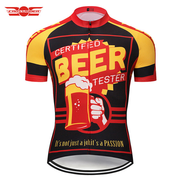 Crossrider Beer Cycling Jersey Mtb Jersey Retro Bicycle Clothing Bike Clothes Wear Mens Short Maillot Roupa Ropa De Ciclismo Hombre Verano