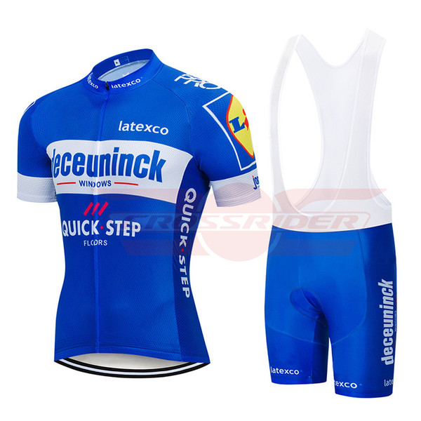 2019 Pro Team Quick Step Cycling Jersey 9D Bib Set Bicycle Clothing Ropa Ciclismo Bike Wear Clothes Mens Short Maillot Culotte