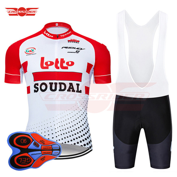 2019 Pro Team Belgium Lotto Cycling Jersey 9D Set MTB Bicycle Clothing Bike Wear Mens Short Maillot Culotte