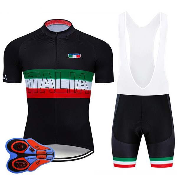 2019 Pro Team Italia Cycling Jersey 9D Set MTB Bike Clothing Ropa Ciclismo Bicycle Clothes Wear Men's Short Maillot Culotte