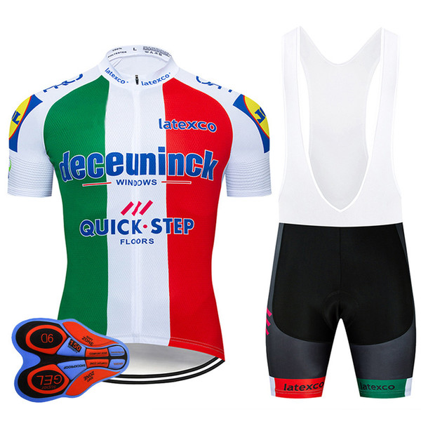 2019 Pro Team Quick Step Cycling Jersey 9D Set MTB Italy Bike Clothing Bicycle Clothes Wear Men's Short Maillot Culotte