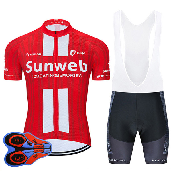 2020 Pro Team SUNWEB Cycling Jersey 9D Bib Set Bicycle Clothing Ropa Ciclismo Bike Wear Clothes Mens Short Maillot Culotte