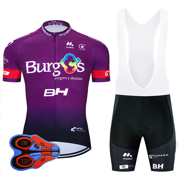 2020 Pro Team BURGOS Cycling Jersey 9D Bib Set Bicycle Clothing Ropa Ciclismo Bike Wear Clothes Mens Short Maillot Culotte