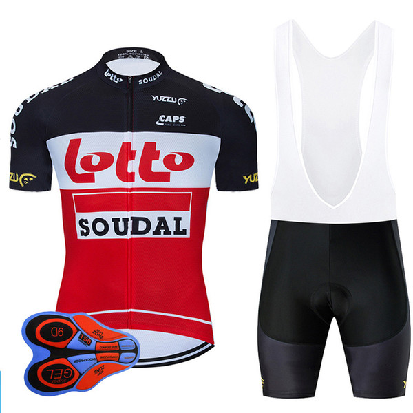 2020 Pro Team LOTTO Cycling Jersey 9D Bib Set Belgium Bicycle Clothing Ropa Ciclismo Bike Wear Clothes Mens Short Maillot Culotte