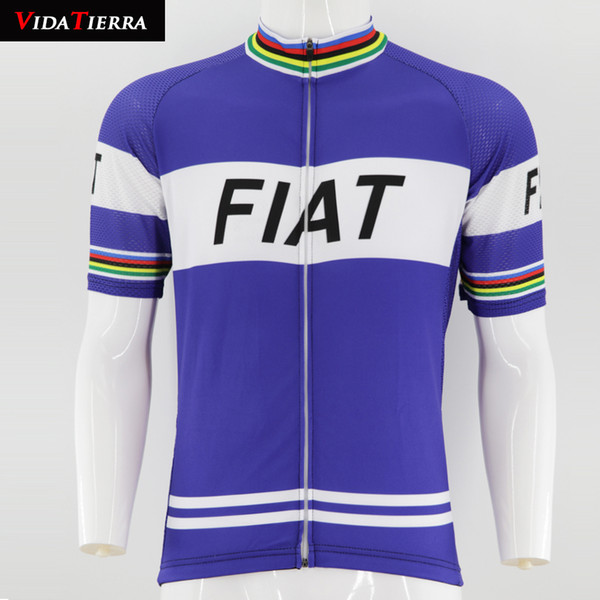 VIDATIERRA 2019 men cycling jersey pro racing team Outdoor sports blue downhill jersey short sleeve Domineering classic lucky can custom