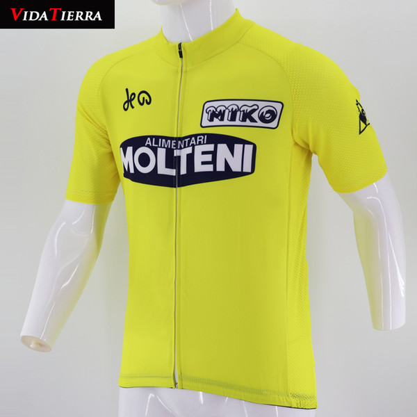 VIDATIERRA 2019 classic yellow tops Cycling Jerseys men pro team Clothing mtb road lucky Summer Domineering downhill jersey short sleeve