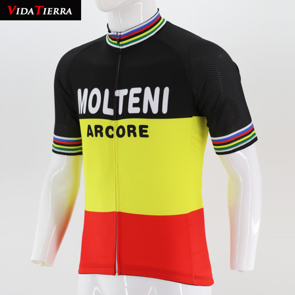 VIDATIERRA 2019 men pro racing team yellow black red cycling jersey Retro team Outdoor sports classic Maillot ciclismo Summer Fascinating