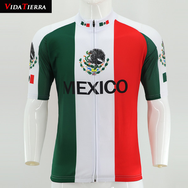 2019 VIDATIERRA cycling jersey green white red MEXICO pro racing team downhill jersey go pro mtb jersey classic cool Domineering Retro cool