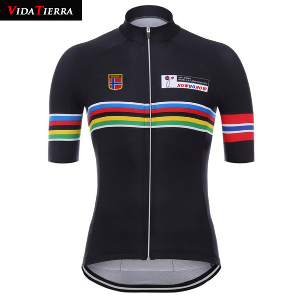 VIDATIERRA men 2019 Norway flag national team cycling jersey lucky cycling clothing ropa ciclismo classic Simple style cool Fascinating cool