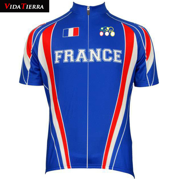 VIDATIERRA 2019 men France cycling jersey blue cycling clothing riding pro racing team wear clothing ropa ciclismo classic Retro lucky cool