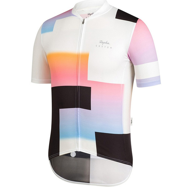 Rapha 2019 NEW Summer Short-sleeved Sportswear for Bicycles Men's Autumn Mountain Bike Highway Bicycle clothes Ciclismo Sportswear Z0815