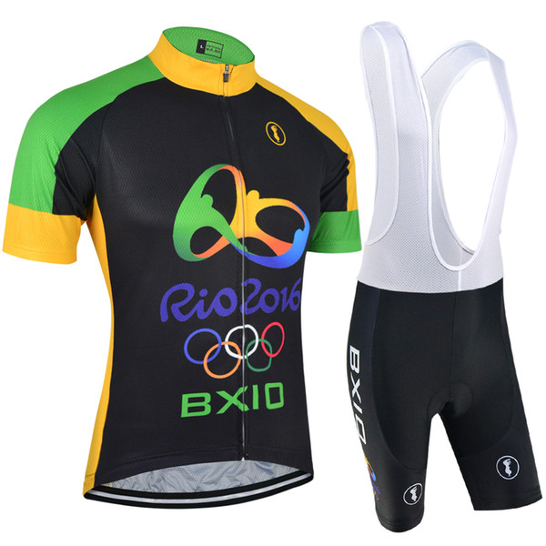 2016 BXIO Brand New Arrivals The Olympic Style Cycling Jerseys Sets Short-Sleeved Suit Can Be Called Bikes Cothes Uniforme Ciclismo BX-126