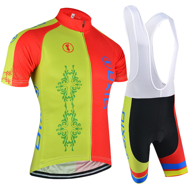 BXIO Brand Cycling Jerseys Yellow And Red Bicicleta Clothing Short Sleeve Breathable Cycle Clothing Recommend Bicycle Wielerkleding BX-117