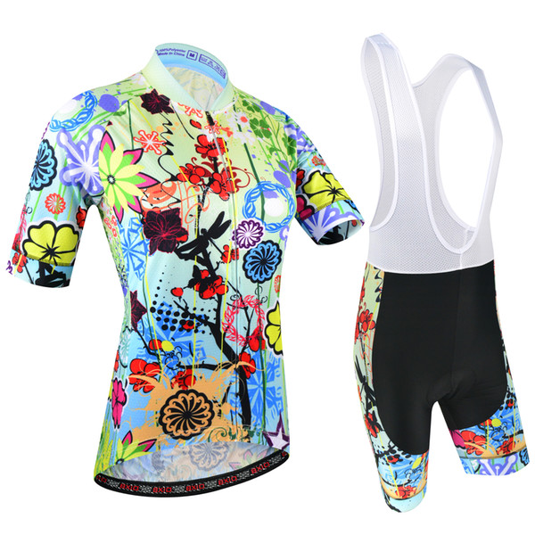 2018 BXIO Brand Summer Breathable Cycling Jersey Set Women Flower Style Cycling Clothing Ropa Ciclismo Can Be Mix Size Bikes Clothes BX-187