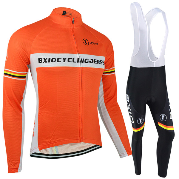 BXIO Brand Thermal Cycling Jerseys And Autumn Cycling Clothes Two Options Long Sleeve Cycle Jersey Set Ropa Ciclismo Invierno Hombre BX-033