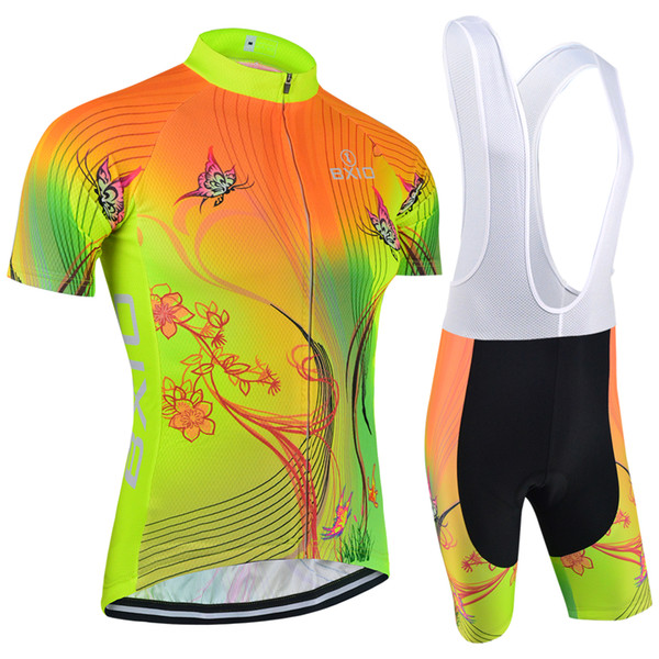 BXIO Woman Cycling Jerseys Sets Fluorescence Color Bikes Clothes Brand Hot Sell Female Cycle Jersey Verano Ropa ciclismo BX-120