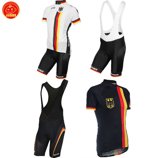 NEW Customized 2017 Germany Deutschland mtb road RACE Team Bike Cycling Jersey Sets Bib Shorts Clothing Breathable JIASHUO Ropa CICLISMO