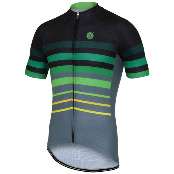 Customized NEW Hot 2017 GREEN Lines Classical JIASHUO Team Bike Pro Cycling Jersey / Shirts & Tops Clothing