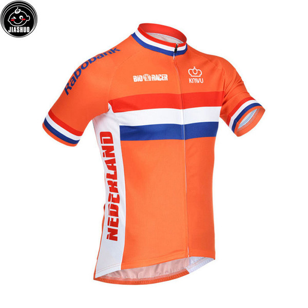 Classical Netherlands NEW mtb road RACE Team Bike Pro Cycling Jersey / Shirts & Tops Clothing Breathing Air JIASHUO