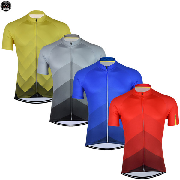 NEW 2018 Gray Red Yellow Blue Mountain Road RACE Team Bike Pro Cycling Jersey / Shirts & Tops Clothing Breathing Air JIASHUO 4 Chooses