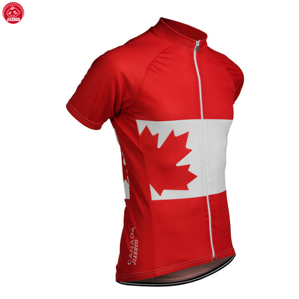 Customized NEW 2017 Leaf CANADA Classical JIASHUO mtb road RACE Team Bike Pro Cycling Jersey / Shirts & Tops Breathable Ropa CICLISMO