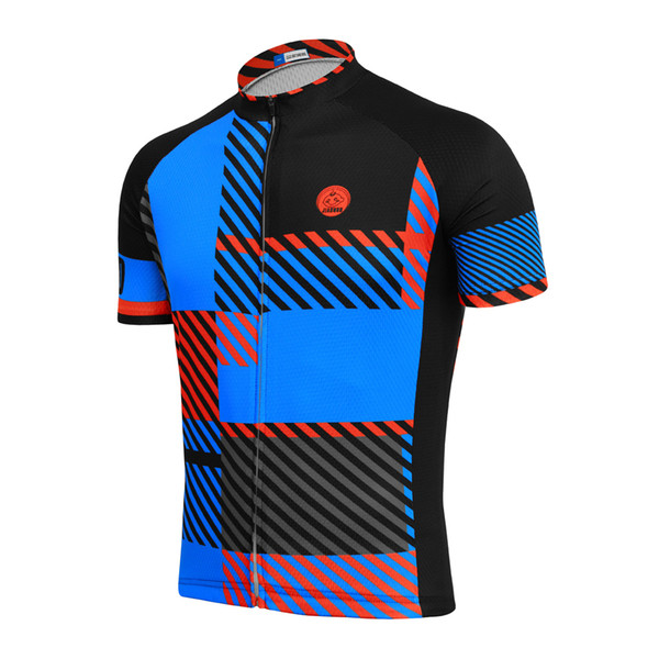 Customized NEW Hot 2017 Lines square Blue JIASHUO mtb road RACING Team Bike Pro Cycling Jersey / Shirts & Tops Clothing Breathing Air