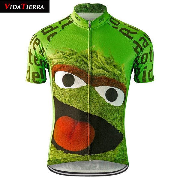 2019 men cycling jersey green Tops Summer Racing Cycling Clothing Ropa Ciclismo Short Sleeve mtb road bike wear shirt brown mtb jersey