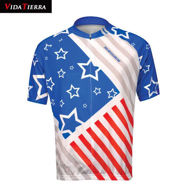 2019 cycling jersey VIDATIERRA bike jersey classic Summer cool red blue downhill jersey Maillot ciclismo leader pro racing team tops classic