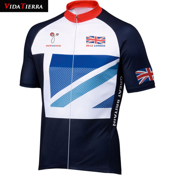 2019 VIDATERRA men cycling jersey ropa ciclismo cycling clothing GB Great Britain I love UK classic clothing bike wear Outdoor sports lucky