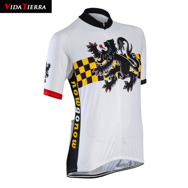 VIDA TIERRA 2019 men cycling jersey white Dry bike bicycle wear cool Cartoon pro team Clothing Cartoon Clothing Monster cool Domineering