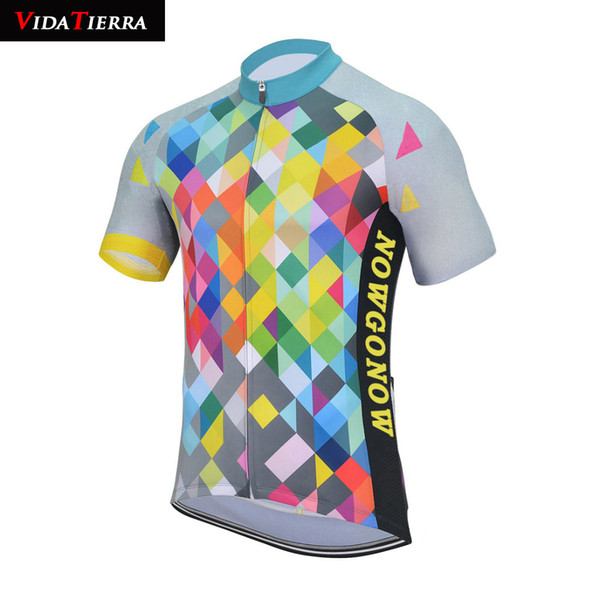 2019 men VIDATIERRA cycling jersey Tops Summer Racing Cycling Clothing Ropa Ciclismo Short Sleeve classic downhill jersey cool Colorful