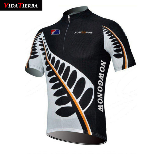 VIDATIERRA 2019 men cycling jersey Black white cycling clothing Olive leaf pattern ciclismo pro team Clothing jersey lucky classic lucky