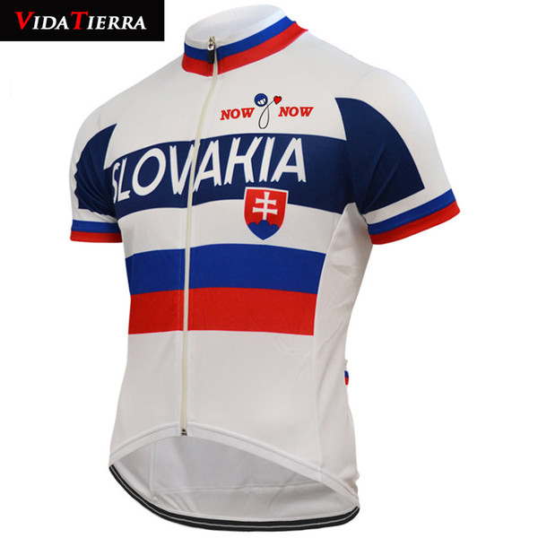 VIDATIERRA 2019 man cycling jersey Slovakia bike wear tops national team pro team classic Outdoor sports short sleeve cool Summer lucky