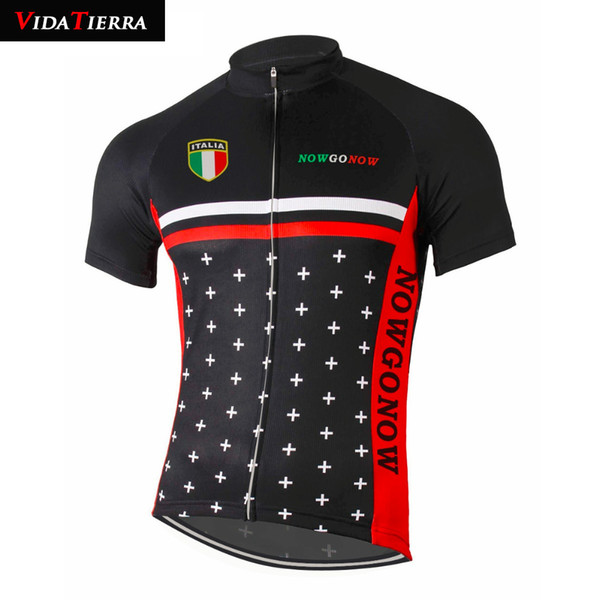 NEW 2019 VIDA TIERRA men cycling jersey black italia cycling clothing summer jersey road sport outdoor honour leader winner downhill jersey