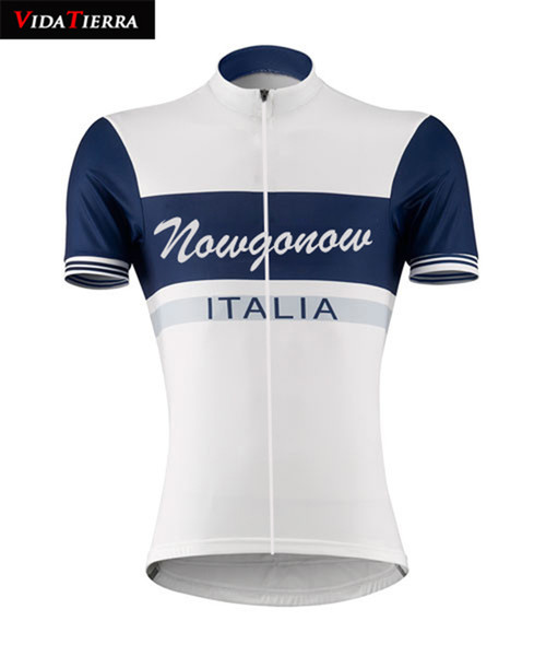 VIDATIERRA 2019 cycling jersey white blue Classical bike wear Italia national team winner Domineering honour can custom winner can custom