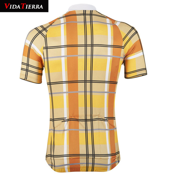 HOT 2 styles VIDATIERRA 2019 Cycling Jerseys men yellow red Maillot ciclismo Retro pink yellow clothing bike wear pro team tour classic cool