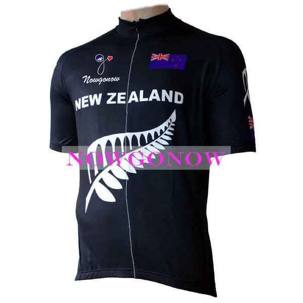 NEW 2016 cycling jersey New Zealand clothes bike clothing wear riding MTB road ropa ciclismo NOWGONOW cool bicyce full zip Polyester black