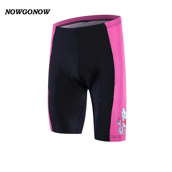 Women 2017 cycling shorts girl black pink outdoor summer bike clothing lovely pro team riding wear NOWGONOW gel pad Lycra shorts