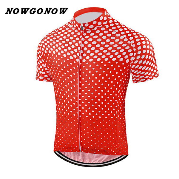 custom 2017 cycling jersey men red white team clothing bike wear NOWGONOW racing road mountain summer short sleeve Quick Dry cool