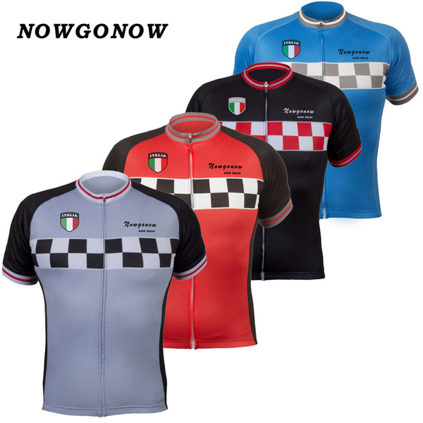 Men 2018 cycling jersey Italy Italian team gray Black Red blue clothing bike wear racing riding mtb road sportwear tops national 4 style