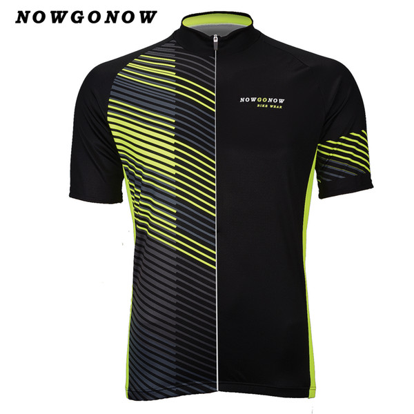 HOT 2017 cycling jersey men black yellow pro team clothing bike wear tops NOWGONOW tops road mountain Triathlon summer cool Maillot Ciclismo