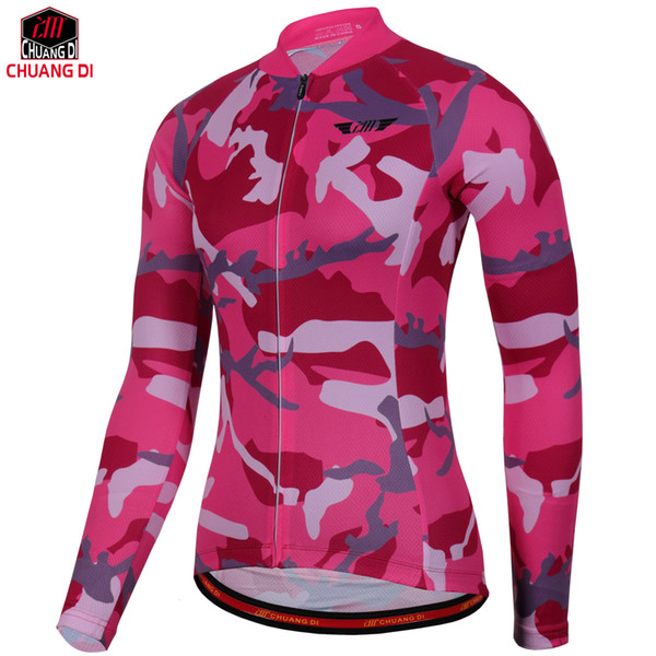 Long Sleeve Cycling Jerseys Women Bike Jacket Cycle Shirts MTB Wear Top For Spring