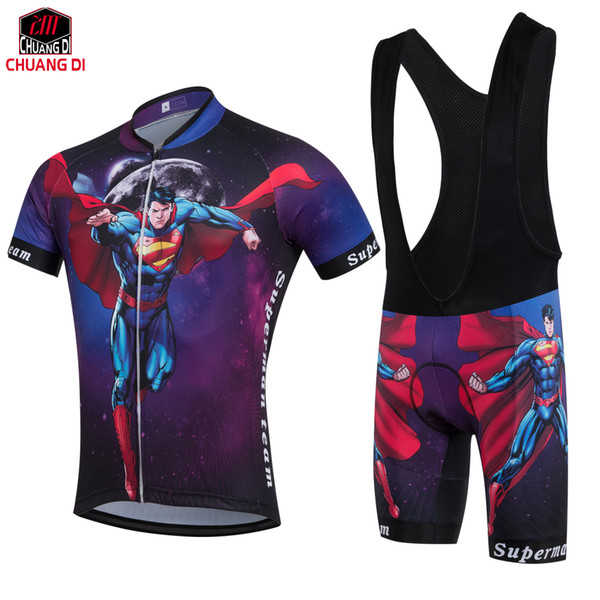 superman Cycling Jersey 2018 Ropa Ciclismo Hombre Racing Cycling Clothing Bicicleta Bike/bicycle Jersey Short Sleeve Summer