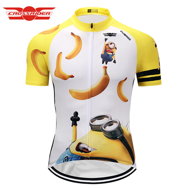 Crossrider 2017 Minions cartoon Cycling Jersey classic funny Bike Wear Clothes Short Maillot Roupa Ropa De Ciclismo Hombre Verano