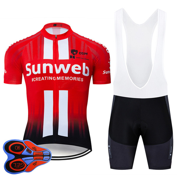 2019 Pro Team Sunweb Cycling Jersey 9D Set MTB Bike Clothing Bicycle Wear Mens Short Maillot Culotte Suit