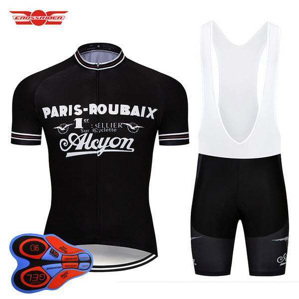 Crossrider 2018 Retro Cycling Jersey Set Bike Clothing Cycling Wear Bicycle Clothes Ropa Ciclismo Mens Short Maillot Culotte