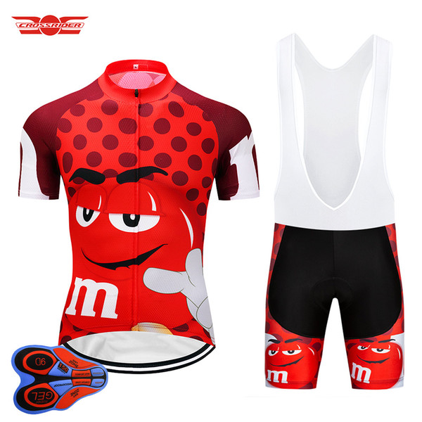 Crossrider 2018 Funny Cycling Jersey Sets MTB Mountain Bike clothing Bicycle Wear Clothes Men Short Maillot Culotte Suit