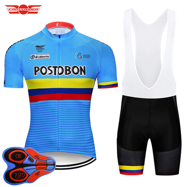 Pro Team Colombia Cycling Jersey Set MTB Uniform Bike Clothing Bicycle Wear Ropa Ciclismo Mens Short Maillot Culotte