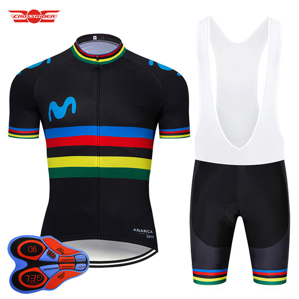 2019 Pro Team Bule M Cycling Jersey 9D Set MTB SPAIN Bicycle Clothing Bike Wear Mens Short Maillot Culotte