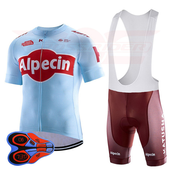 2019 Pro Team Katusha Cycling Jersey 9D Set Russia Bike Clothing Ropa Ciclismo Bicycle Wear Clothes Mens Short Maillot Culotte